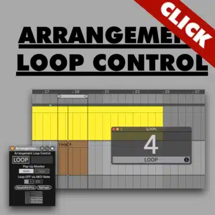 Max for Live Device zur Kontrolle von Loops in der Arrangement Ansicht in Ableton Live