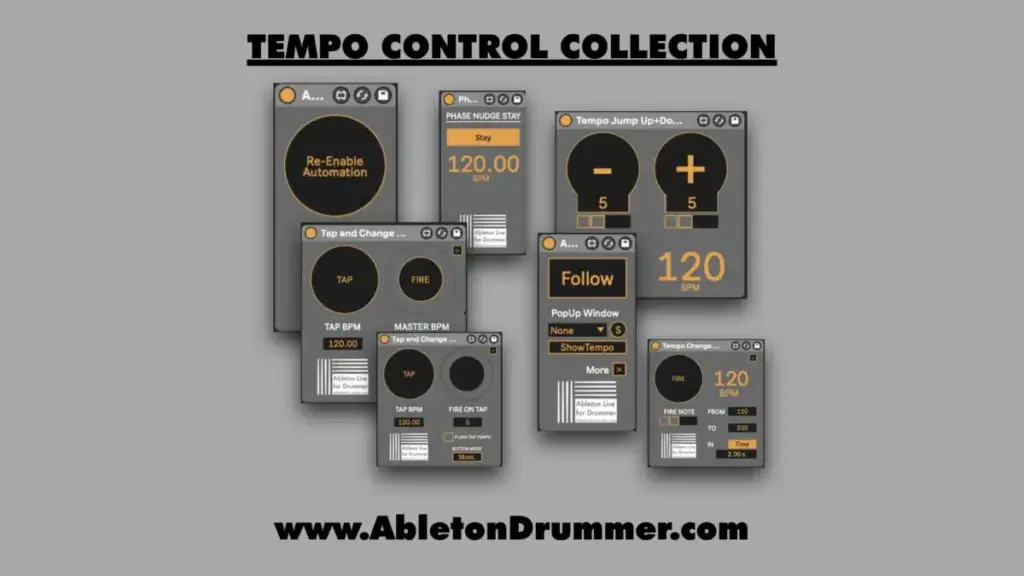 Tempo Control Sammlung von Max for Live-Devices